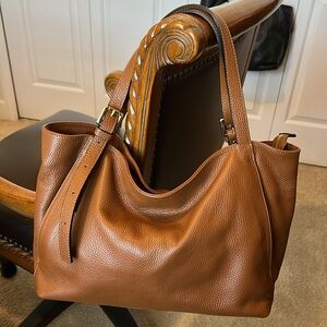 NWOT Genuine Italian Leather Tote Handbag